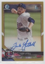 2018 Bowman Chrome Prospect Gold Refractor 3/50 Zack Littell #CPA-ZL Auto 13iq