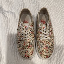 Vans Sneakers Floral Size 7 Women EUC