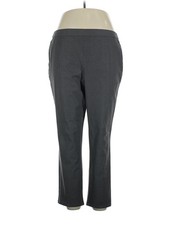 H By Halston Women Gray Dress Pants 16