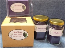 *NEW* Hand Poured Fresh Mulberry Scent Soy Candles, Tarts & Votives - Mulberry!