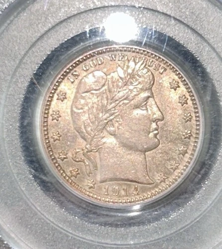 1914 Barber Quarter PCGS- AU 55 ...Another Stack's -CG "Special"