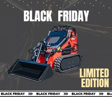 pickup Hot Sale Mini Skid Steer Loader with bucket 23HP Gasoline Engine stand on