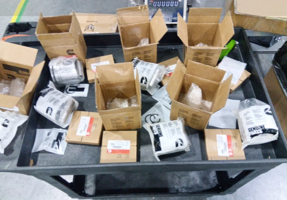 Piston Set w/ Pins&Rings for Cummins 6.7 QSB Industrial Performance STD Size 6 Foto 4 de 4