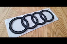Original Audi Black Edition Ringe Für Audi A3 S3 RS3 8V Q3 II F3 Logo 2D Schwarz