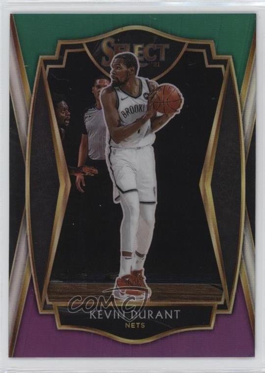 2020-21 Panini Select Premier Level Green White Purple Prizm Kevin Durant #101