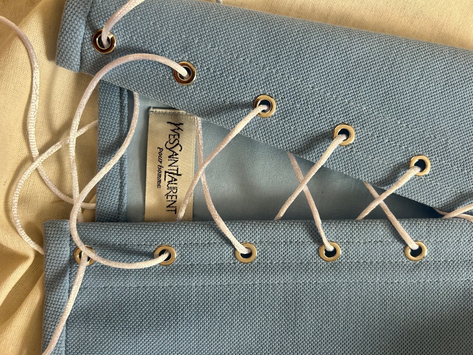 Corset is Altered from polo YSL / Handmade Crop Top Yves Saint Laurent thumbnail 10