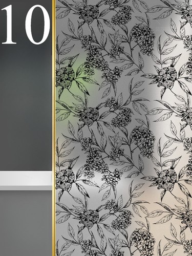 Retro Floral Glas Aufkleber Statisch Matt Fensterfolie Haus Tür Dekor Folie 1M - Bild 15 von 25