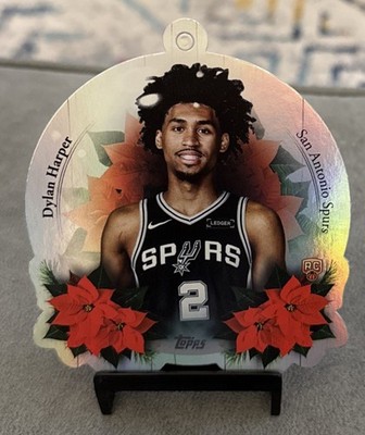 2025-26 Topps Holiday Dylan Harper Oversized Die-Cut Ornament Card