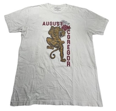 AUGUST MCGREGOR Tiger Rose Men T-shirt White Large