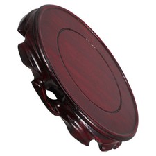 Base de exhibición de jarrón de madera soporte para mesa de pedestal de plantas tetera 15 cm