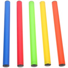 5Pcs Plastic Race Sticks Outdoor Sports Sticks Running Race Sticks Sports Supply