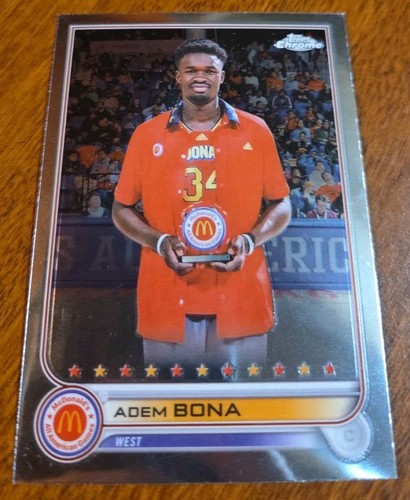 2022 Topps Chrome McDonald's All American Adem Bona #15 card