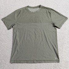 Vuori Shirt Mens Large Gray Grandview Tech Performance Training Runner Run Gym