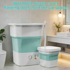 Folding Portable Washing Machine Clothes Spin Dryer Bucket Large Capacity UK 52L