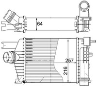 LadeluftküHler Mahle CI 498 000S FüR Captur Dacia Renault Clio 1 4 Tce 120 Dci