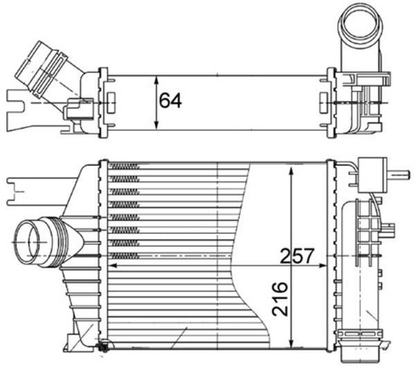 LadeluftküHler Mahle CI 498 000S FüR Captur Dacia Renault Clio 1 4 Tce 120 Dci-image