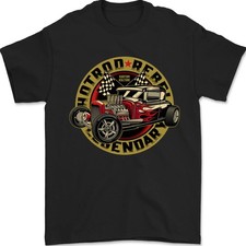 Camiseta Legendaria De Hombre Hot Rod Rebel 100% Algodón