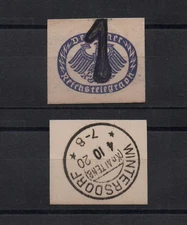 [30527] - EMERGENCY MONEY WINTERSDORF, Post Agency, 1 Pf, 04.10.1920, Tieste 7985.05.05,