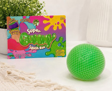 Squishy Ball Tactile Squeeze Toy, Green, Ages 3-4