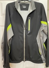 Walter Hagen Men  s Size L Black Full Zip Hydro-Proof Lightweight Golf Jacket