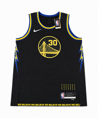 Golden State Warriors Nike Stephen Curry #30 City Edition Jersey 52 Black