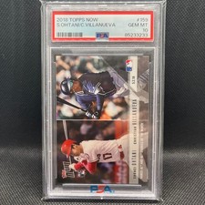 2018 Topps Now Shohei Ohtani / Christian Villanueva Rookie Card #159 PSA 10. rookie card picture