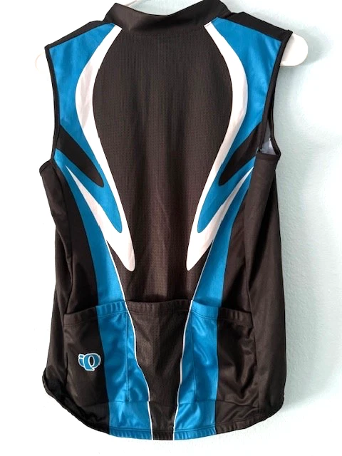 Pearl Izumi Women M Cycling Jersey Sleeveless Bike Shirt Top 3/4 zipper, pockets - Image 2 of 4