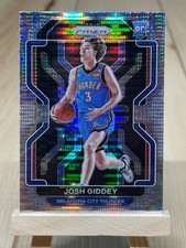 2021-22 Panini Prizm Basketball Josh Giddey Silver Pulsar SSP #301 Rookie RC CHI