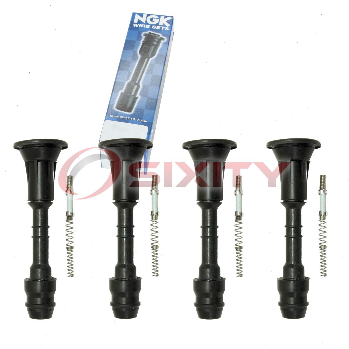 4 pc NGK Ignition Coil Boots for 2013-2018 Nissan Sentra 1.8L L4 Direct qk