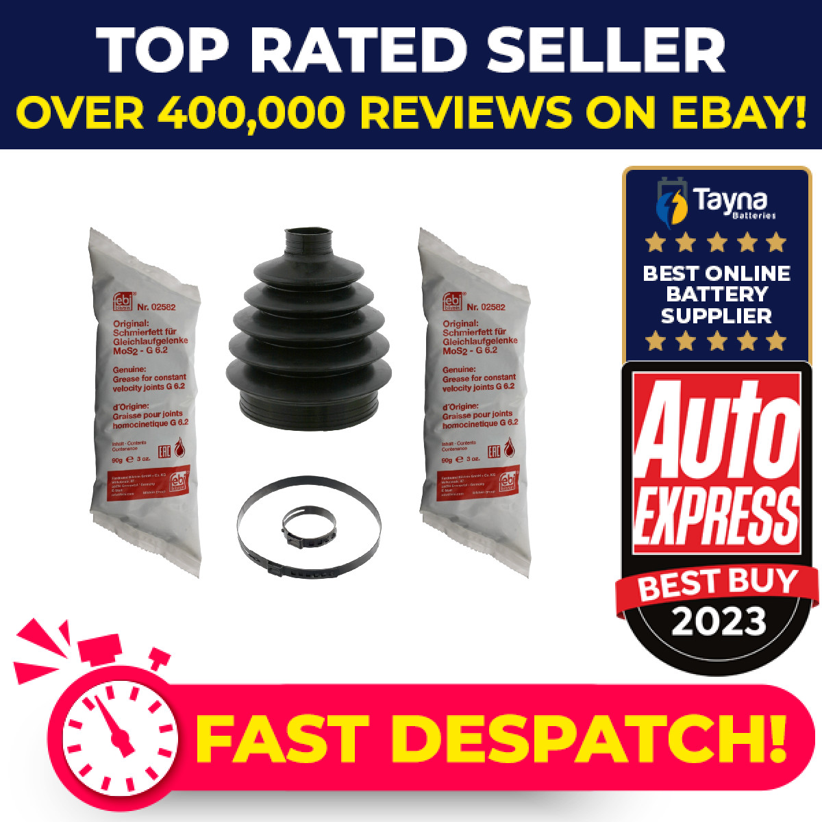 CV Joint Boot fits OPEL ZAFIRA A 1.6 Front Outer 99 to 05 C.V. Driveshaft Gaiter