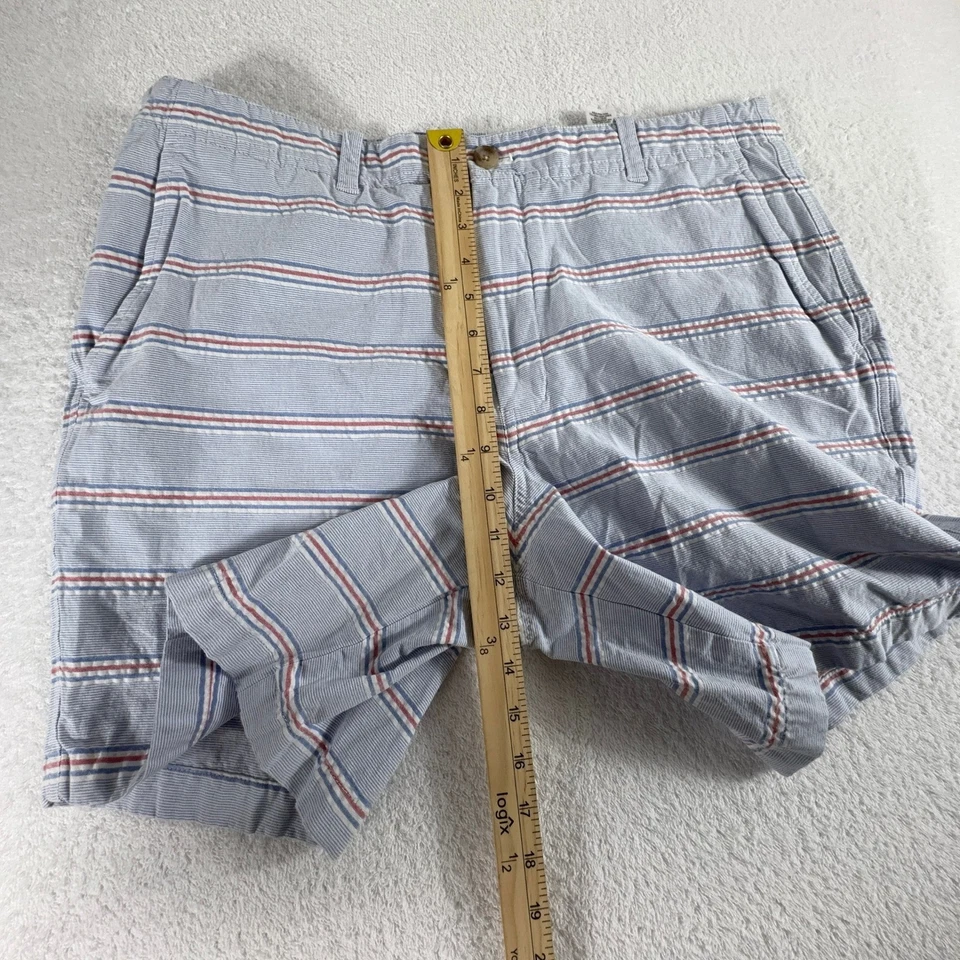 Pantalones Cortos Vinyard Vines Para Hombre 35 Azul Rayas 7" Entrepierna Verano Algodón Preppy Playa Foto 3 de 4