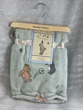 Winnie The Pooh Bear Collection Soccer Sports Baby Blanket Pooh Friend 30x40 NEW
