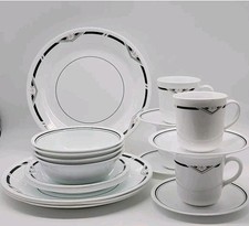 Corelle Zenith 20- Pc Dinnerware Set 1990's Made In USA