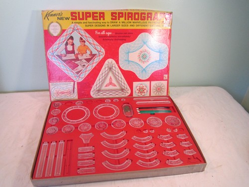 Vintage 1969 Kenner's Super Spirograph Drawing Set - No 2400