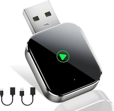 Mini CarPlay Wireless Adapter for Apple iPhone - Converts Wired to Wireless C...