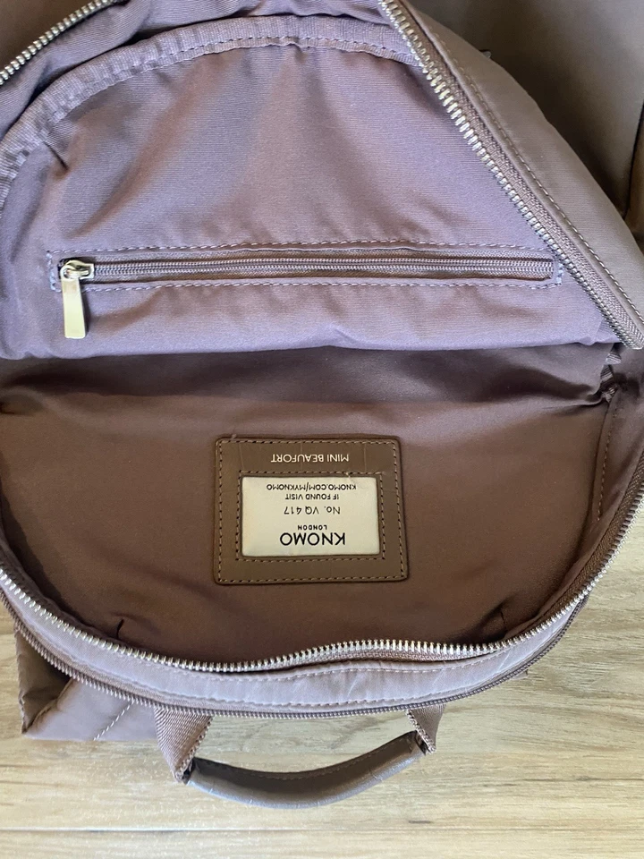Mochila de trabajo de viaje Knomo London Mini Beaufort - Mocha usada en excelente estado venta al por menor $79 Foto 3 de 4