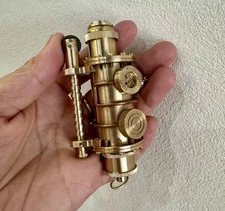 Handmade Heavy Duty BRASS Oil Steampunk Armor Kerosene Cigarette Lighter
