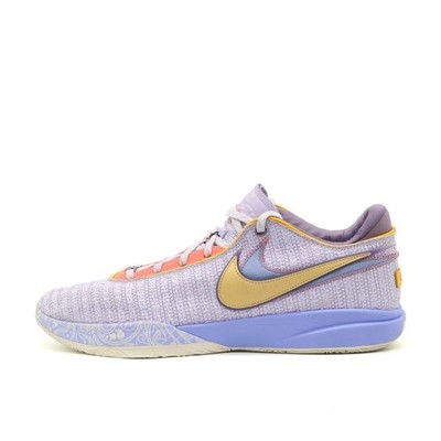 Nike Herren LeBron XX 20 lila orange gold Low-Top Basketballschuhe EU 52.5