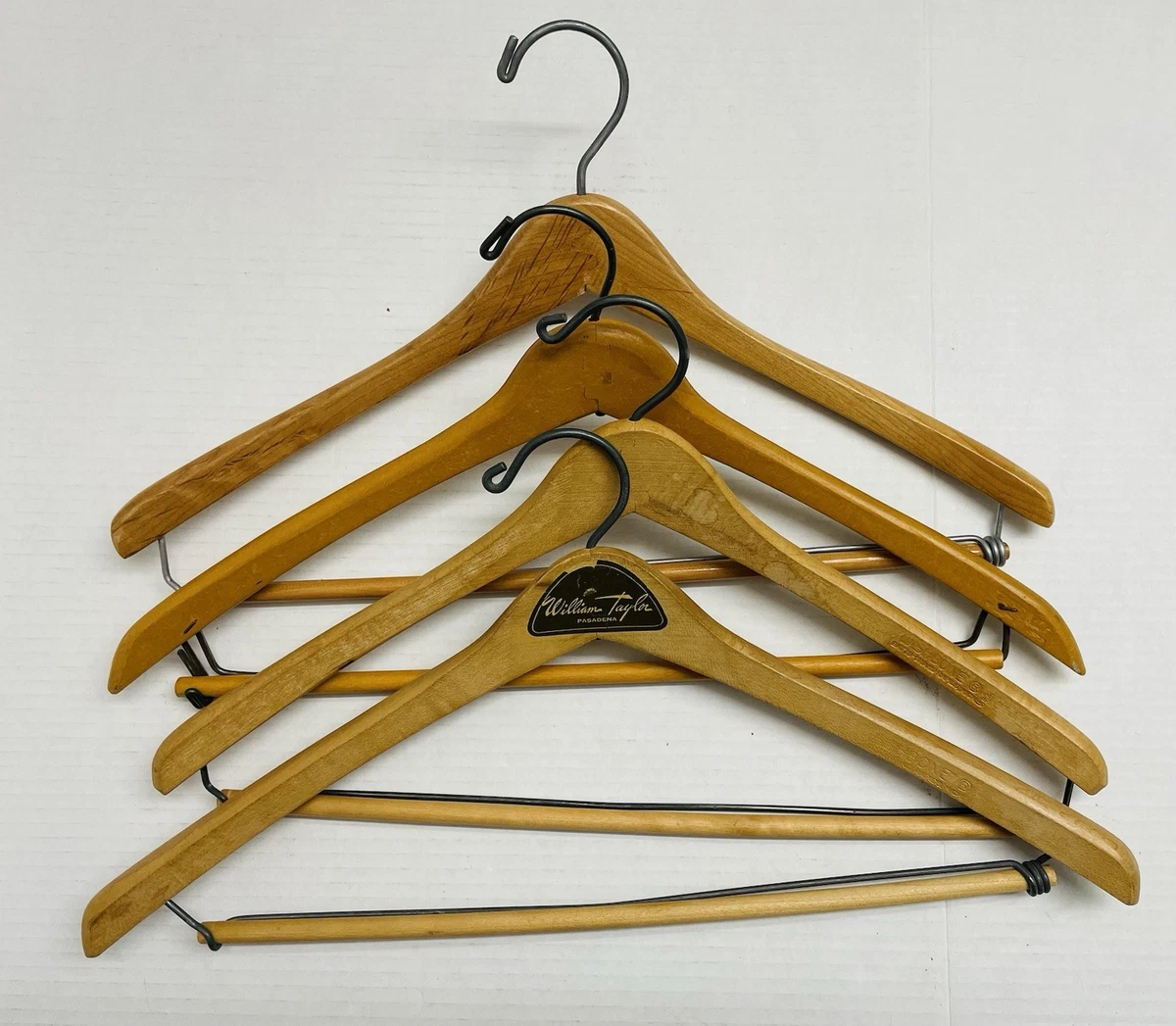 50s vintage wood hanger made in usa 5本 1950s Wooden Clothes Hangers for sale | eBay