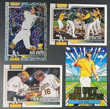 2026 Topps Celebration Nick Kurtz Confetti, 8 Bit Ballers 4 Card Lot A’s