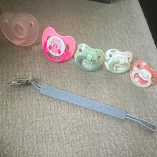 Owl Theme Baby Pacifier Lot, Multicolor, Includes Pacifier Clip Strap