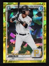 2020 Bowman Chrome Draft Sapphire Edition Yellow 37/99 Nick Gonzales #BD-81 0m4q
