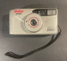Vivitar 530 PZ Date-A-Print Power Zoom Point N Shoot 35mm Camera Not Tested