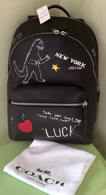 COACH CHARTER BACKPACK WITH SKETCH PRINT:NWT BLACK CAJ84 Retail: $650 | eBay