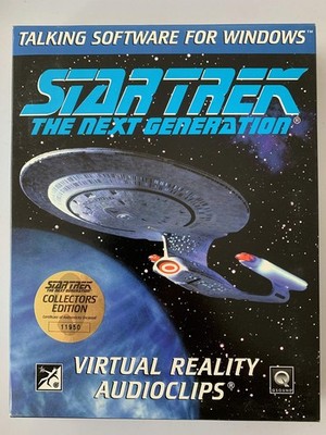 Vintage 1995 Star Trek The Next Gen sprechende Software für Windows - Audioclips