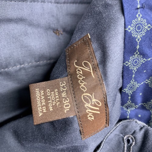 Pantalones Tasso Elba Para Hombre 32 30 Gris Vestido Trabajo Informal Frente Plano Carbón - Imagen 4 de 6