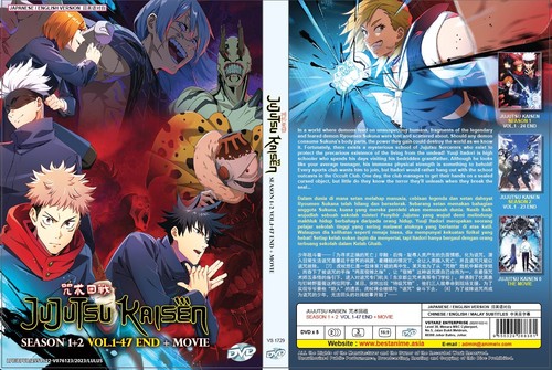 DVD Anime Jujutsu Kaisen Complete TV Series Sea.1+2 Vol.1-47End+Movie Englis Dub - Picture 3 of 4