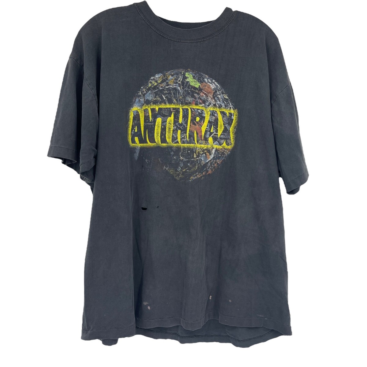 ANTHRAX STOMP 442 ロングスリーブTシャツ 黒 ANTHRAX Vintage 1995 Band Shirt Stomp 442 Tour Dates Metal
