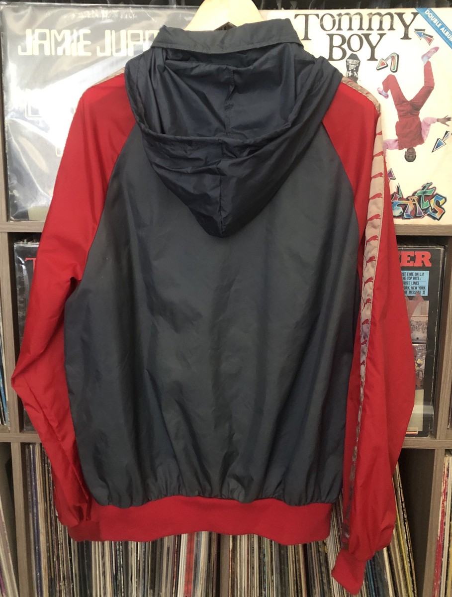 VTG. PUMA SAVANNAH CALCUTTA WINDBREAKER GRAY / RED SIZE L