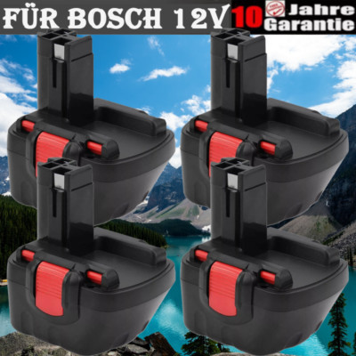 4x 4,8AH 12V Akku Für Bosch BAT043 BAT045 BAT046 2607335273 2607335274 PSR Ni-MH